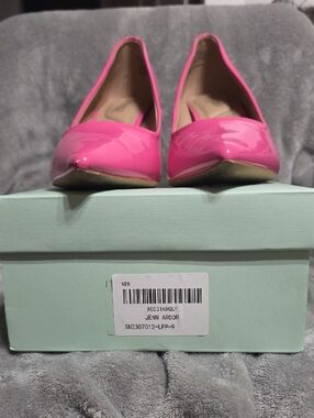 Jenn Ardor Hot Pink Patent Pointed-Toe Pumps